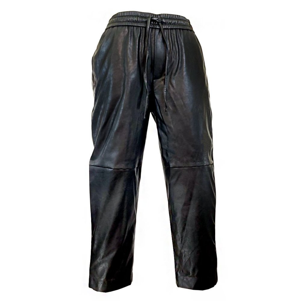 Calvin Klein Faux Leather Jogging Pants